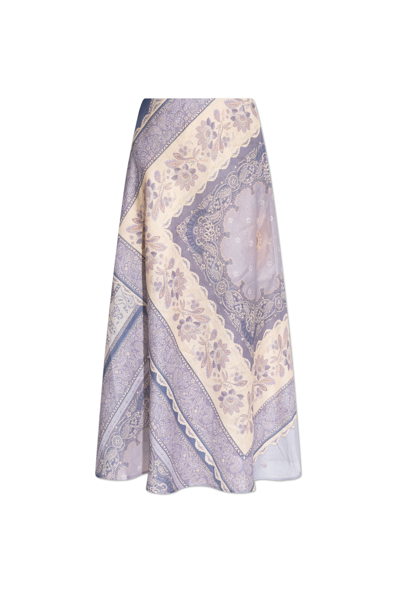 スカート ZIMMERMANN Woman Skirt Violet 3601SSS252 BLUBA Purple Skirt with print Zimmermann - Vitkac AS